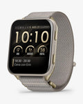 Garmin Venu X1 dorado correa gris