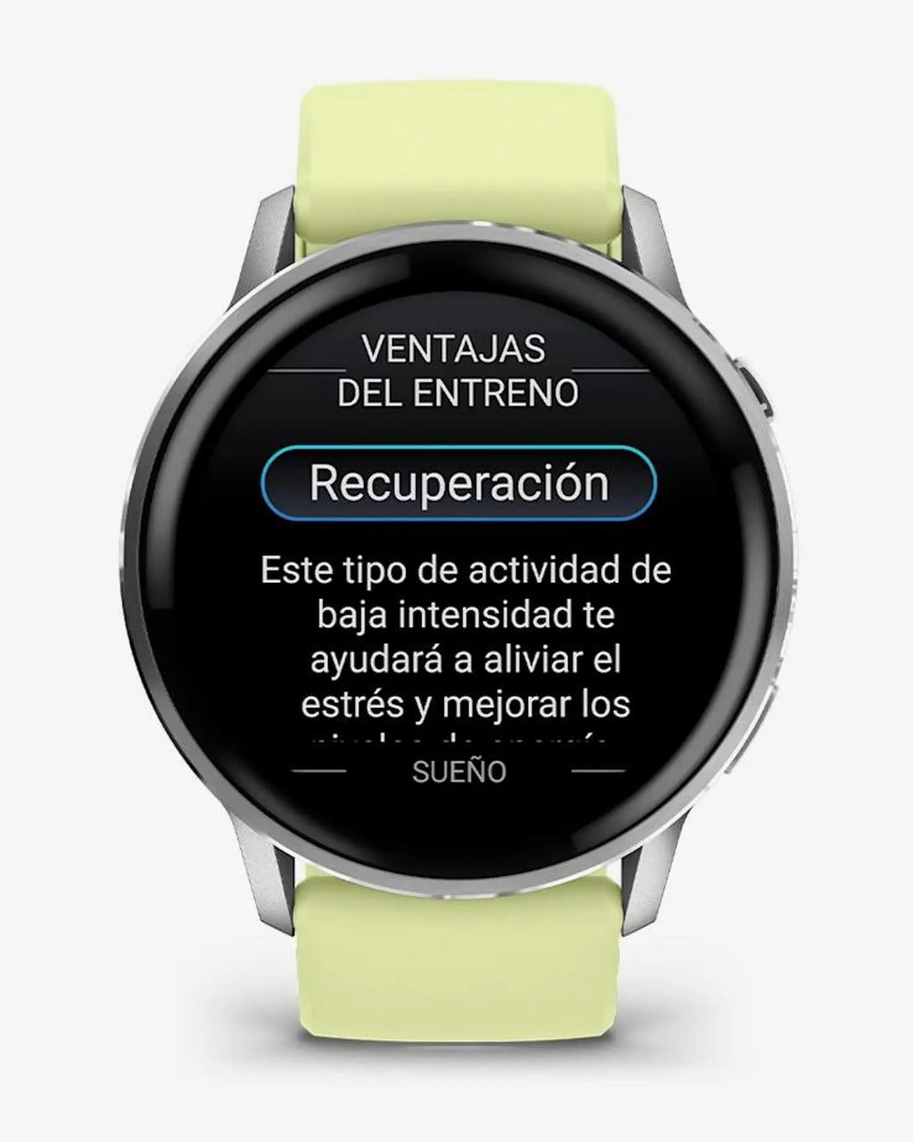Garmin Venu 4 - 45 mm plateado correa amarillo