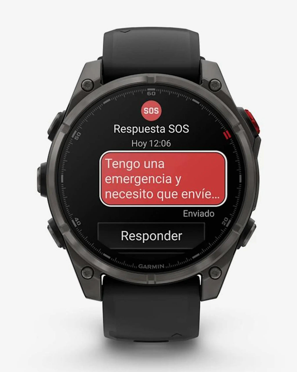 Garmin Fenix 8 Pro AMOLED Zafiro 47 mm Titanio gris carbón correa negro