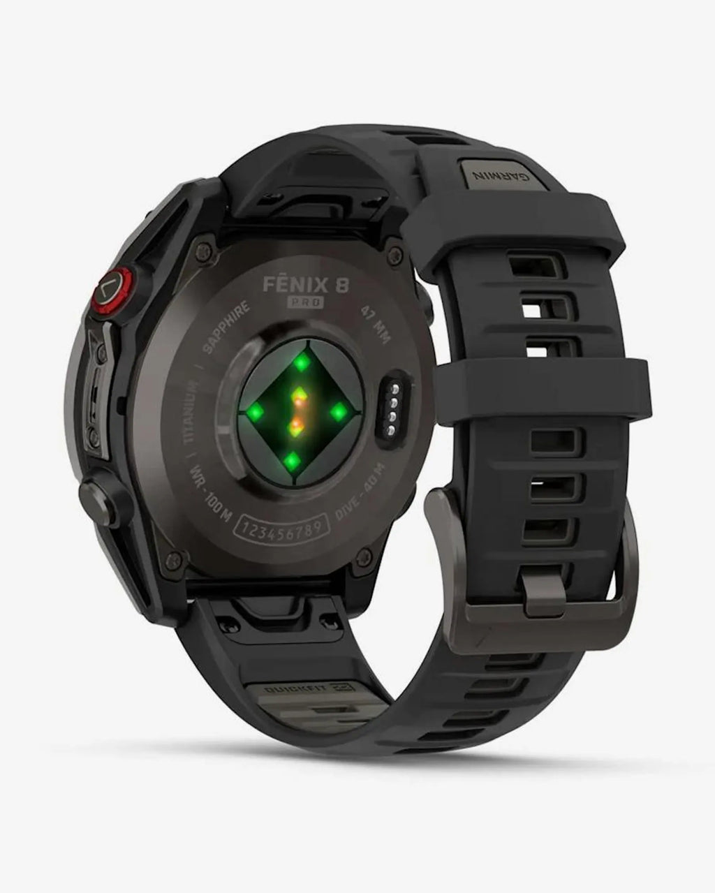 Garmin Fenix 8 Pro AMOLED Zafiro 47 mm Titanio gris carbón correa negro