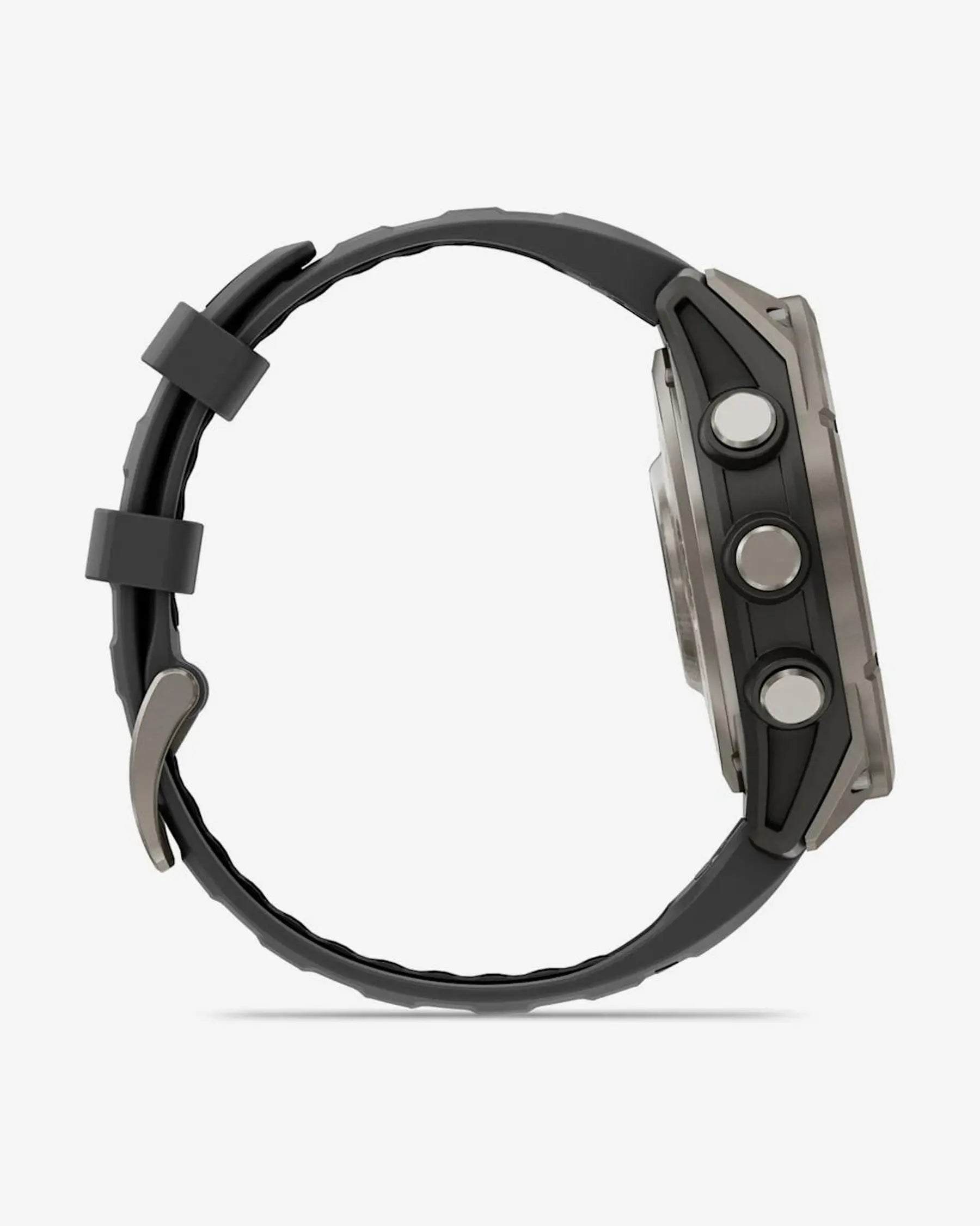 Garmin Fenix 8 Pro AMOLED Zafiro 47 mm Titanio gris plateado correa negro gris