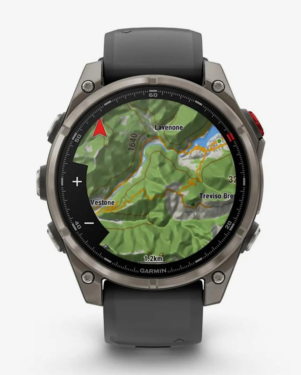 Garmin Fenix 8 Pro AMOLED Zafiro 47 mm Titanio gris plateado correa negro gris