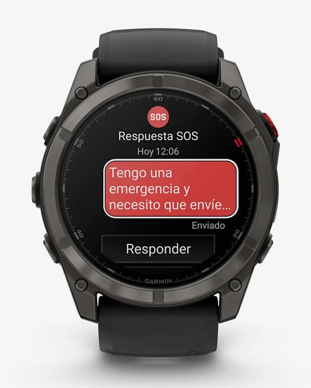 Garmin Fenix 8 Pro AMOLED Zafiro 51 mm Titanio gris carbón correa negro