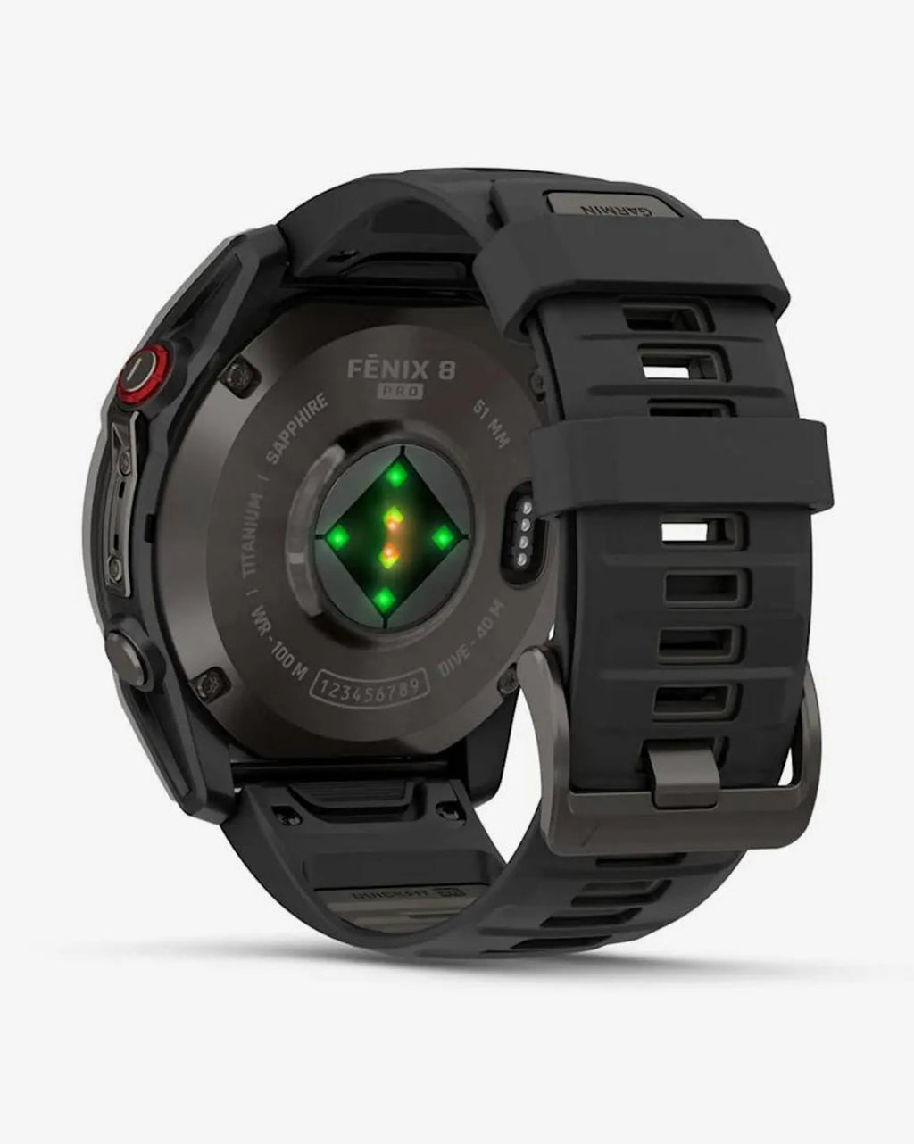 Garmin Fenix 8 Pro AMOLED Zafiro 51 mm Titanio gris carbón correa negro