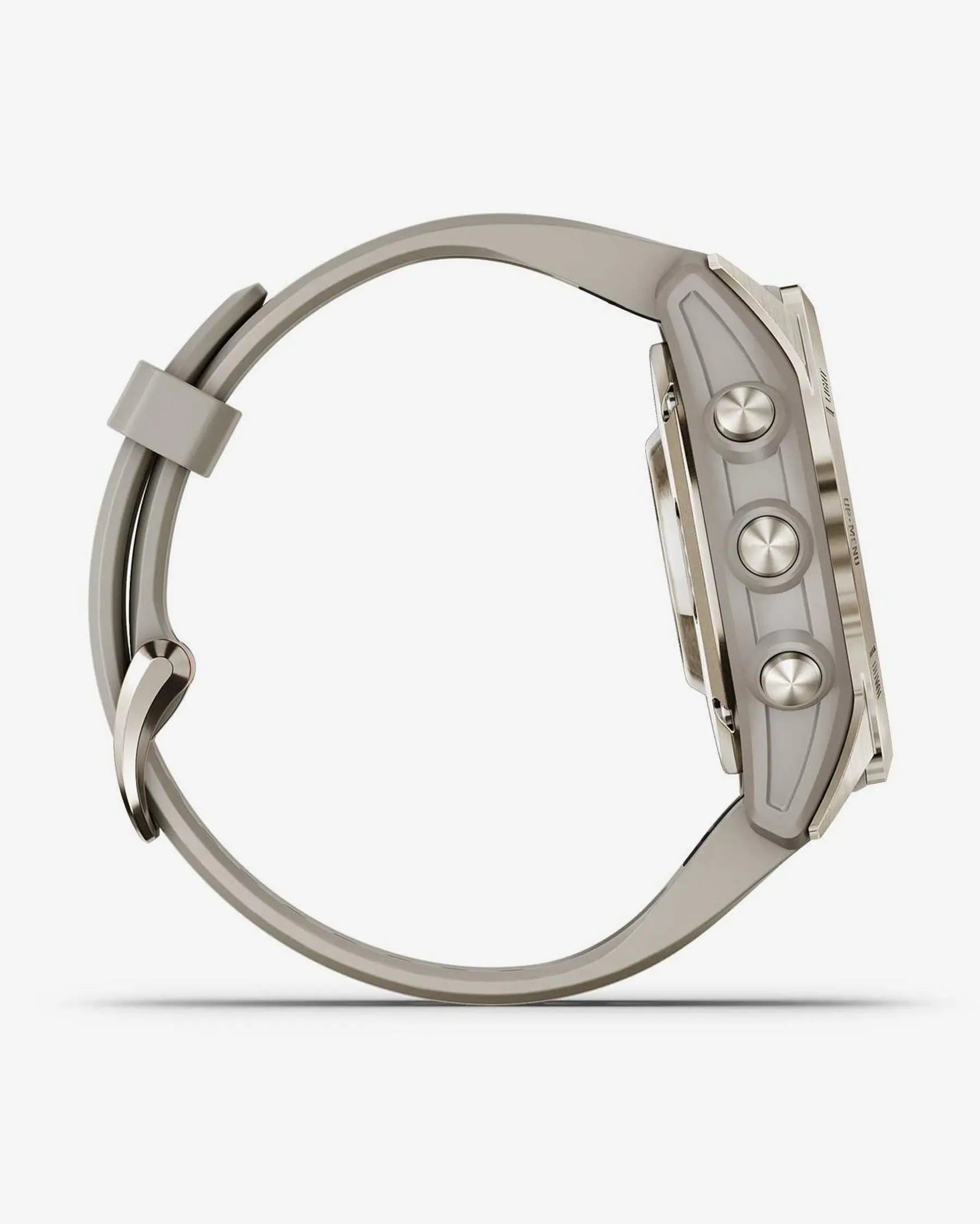 Garmin Fenix 7S Pro Zafiro Solar oro correa beige
