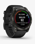 Garmin Fenix 7X Pro Zafiro Solar Titanio gris carbón correa negro