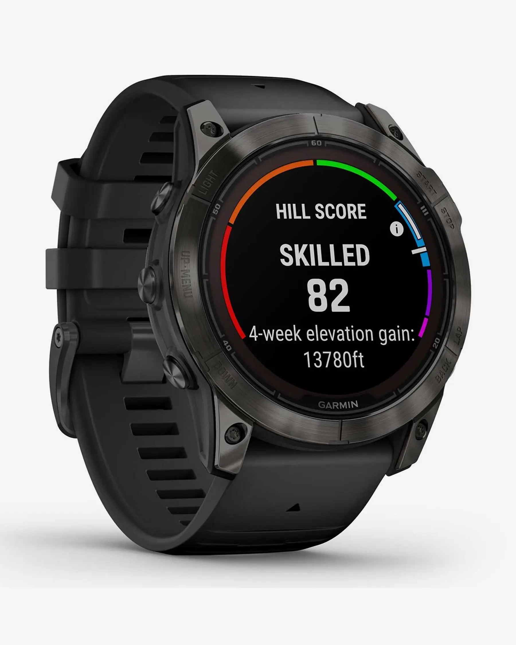 Garmin Fenix 7X Pro Zafiro Solar Titanio gris carbón correa negro