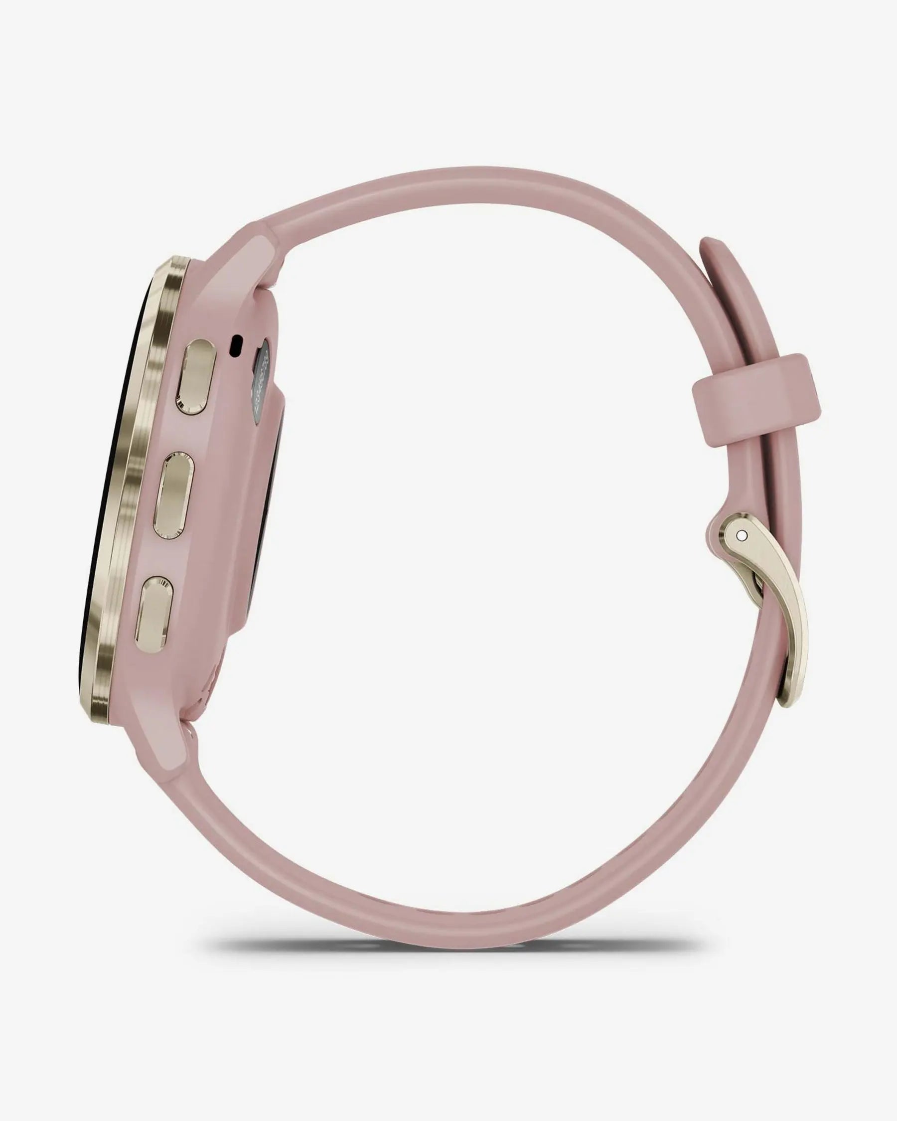 Garmin Venu 3S beige oro correa silicona rosa claro