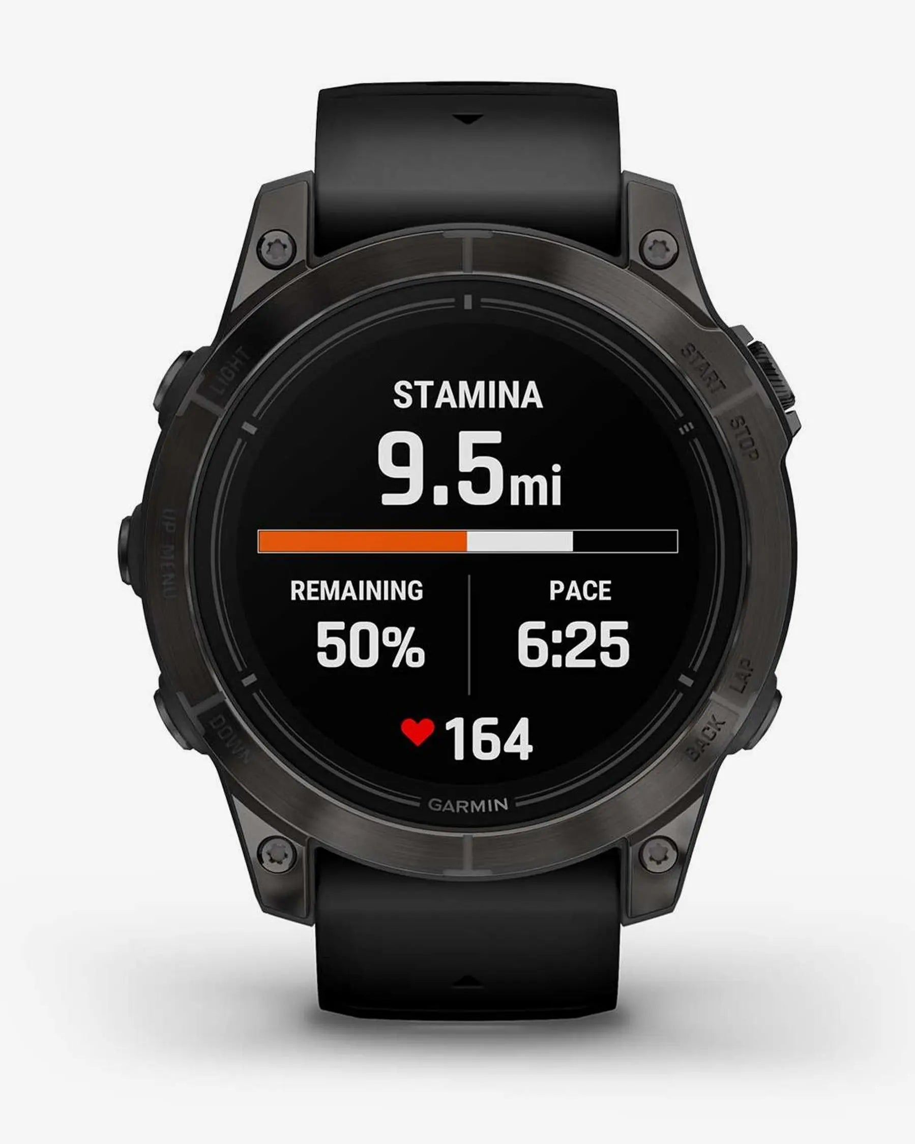 Garmin EPIX 2 PRO Zafiro 47 mm Titanio DLC gris carbón correa negro