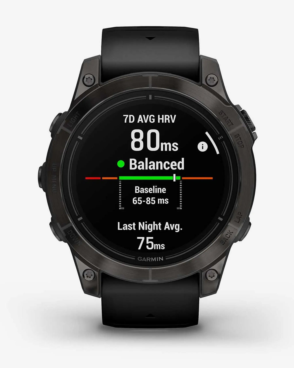 Garmin EPIX 2 PRO Zafiro 47 mm Titanio DLC gris carbón correa negro