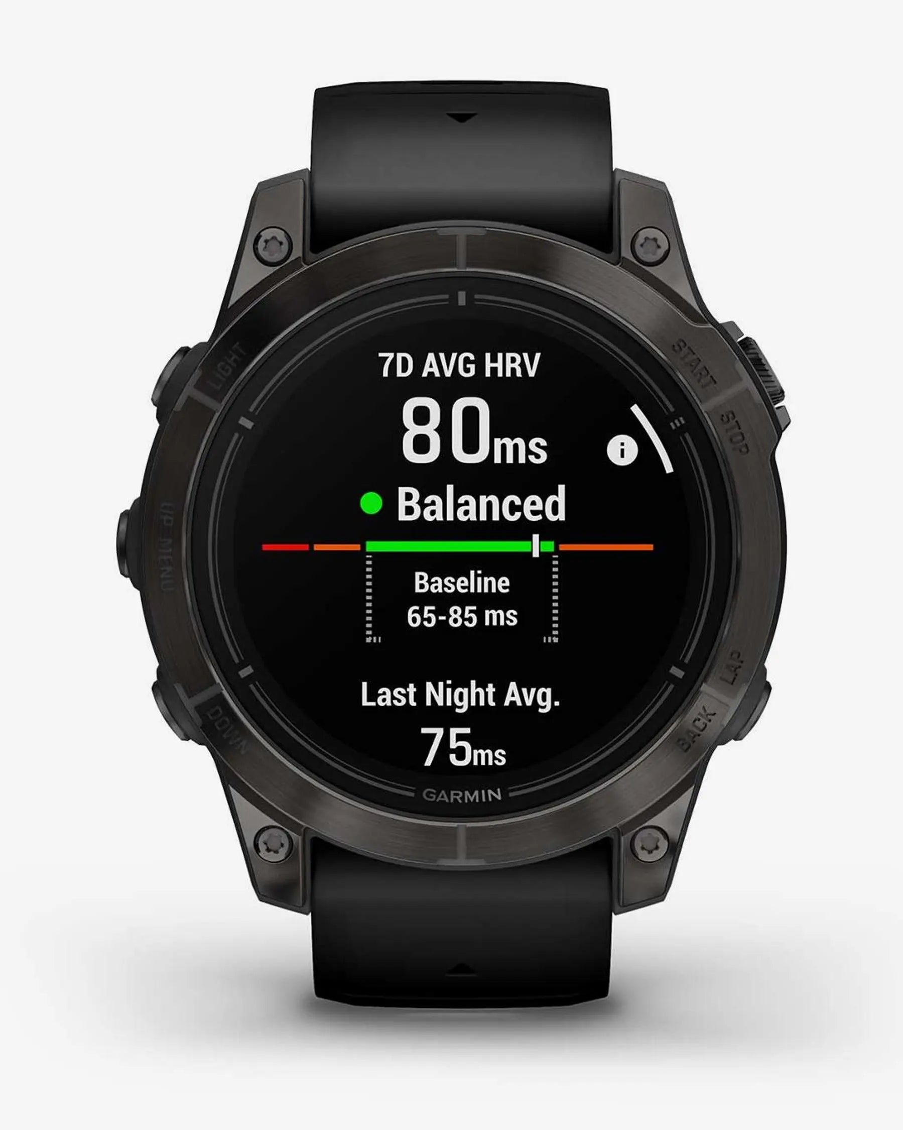 Garmin EPIX 2 PRO Zafiro 47 mm Titanio DLC gris carbón correa negro