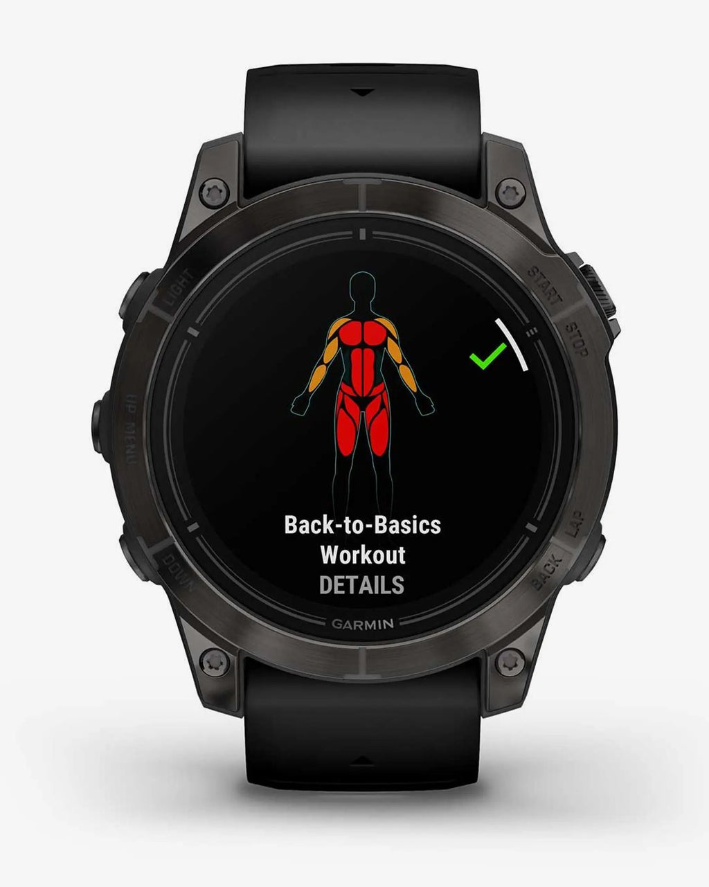 Garmin EPIX 2 PRO Zafiro 47 mm Titanio DLC gris carbón correa negro