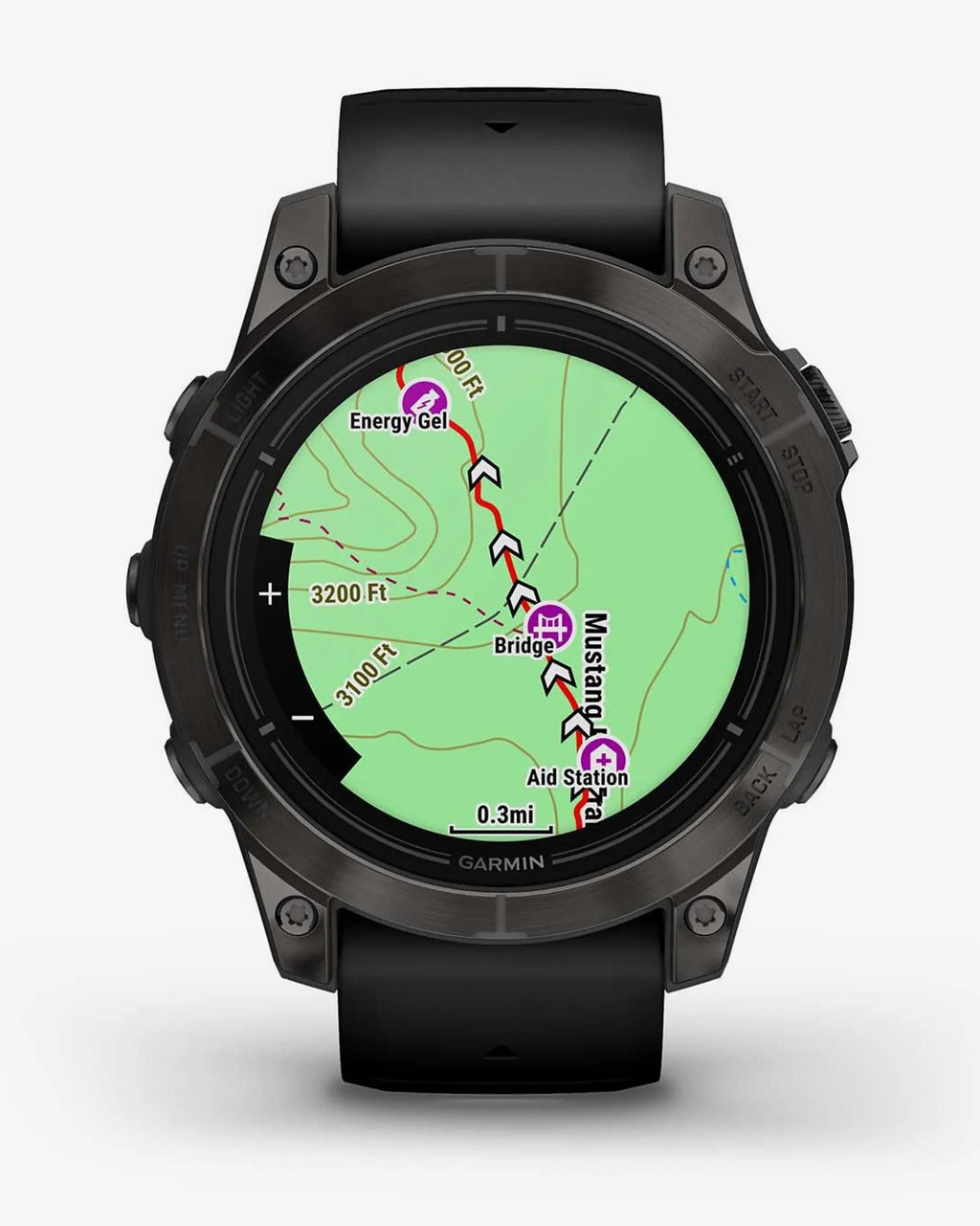 Garmin EPIX 2 PRO Zafiro 47 mm Titanio DLC gris carbón correa negro