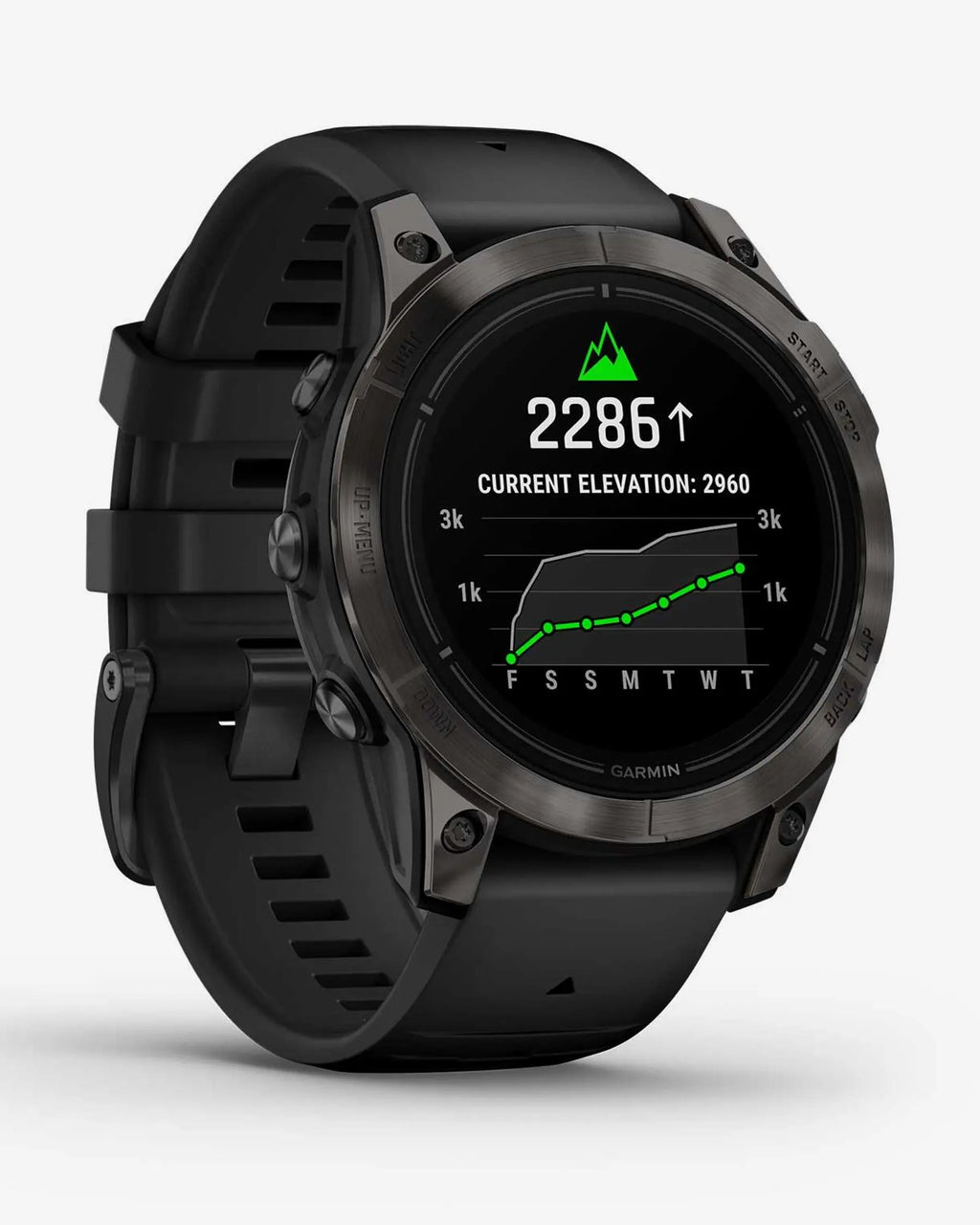 Garmin EPIX 2 PRO Zafiro 47 mm Titanio DLC gris carbón correa negro