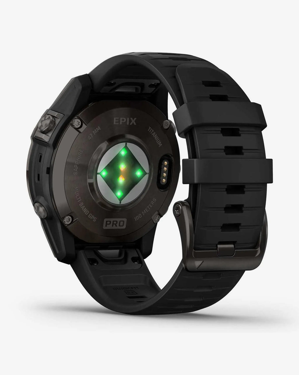 Garmin EPIX 2 PRO Zafiro 47 mm Titanio DLC gris carbón correa negro