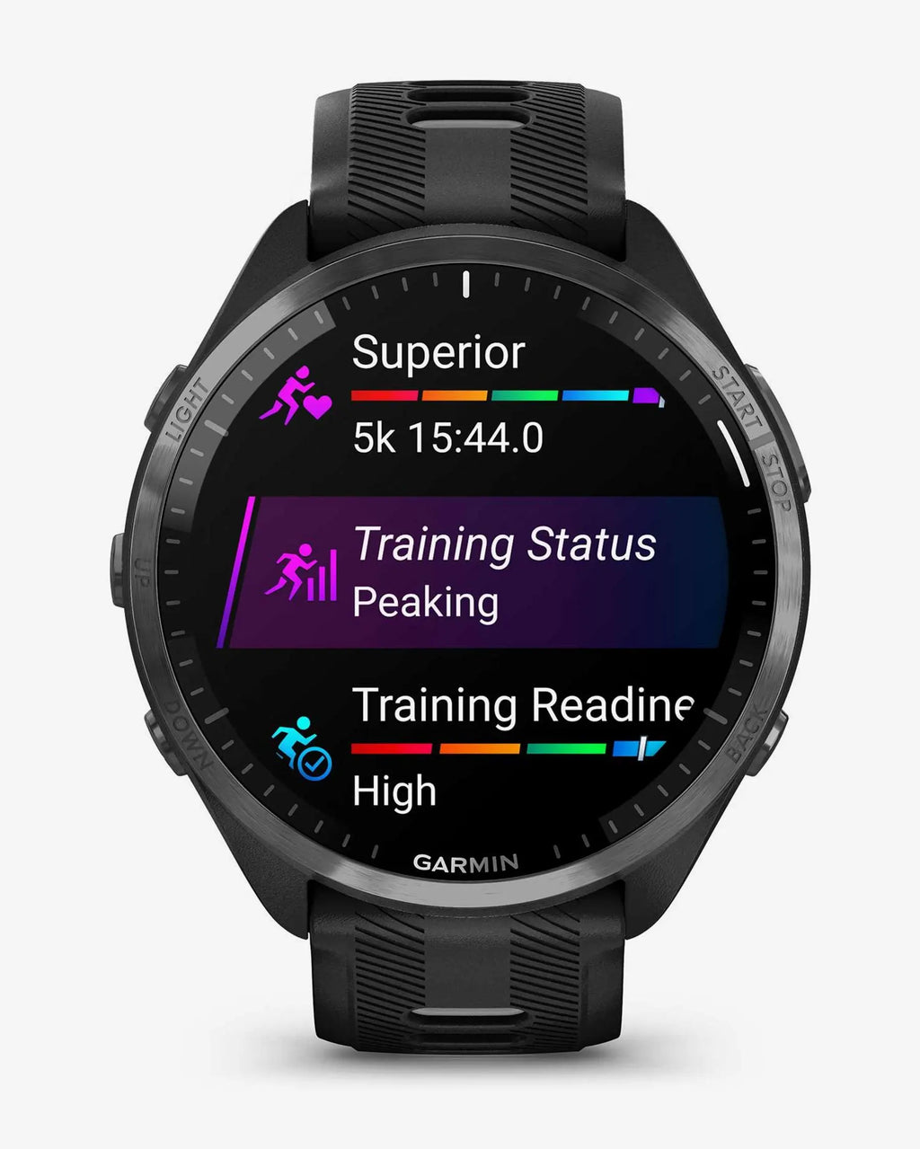 Garmin Forerunner 965 negro correa negro gris
