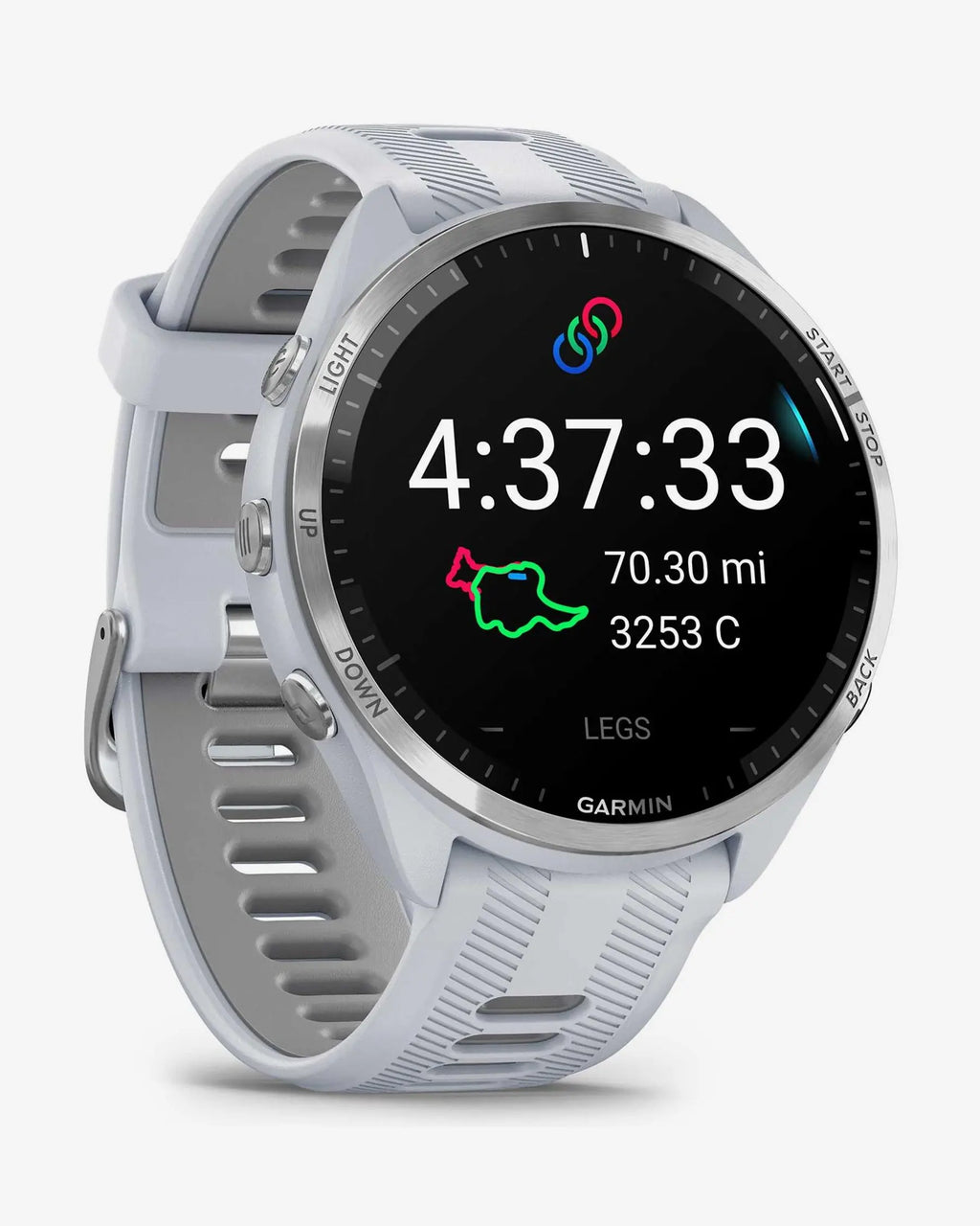 Garmin Forerunner 965 blanco correa blanco gris