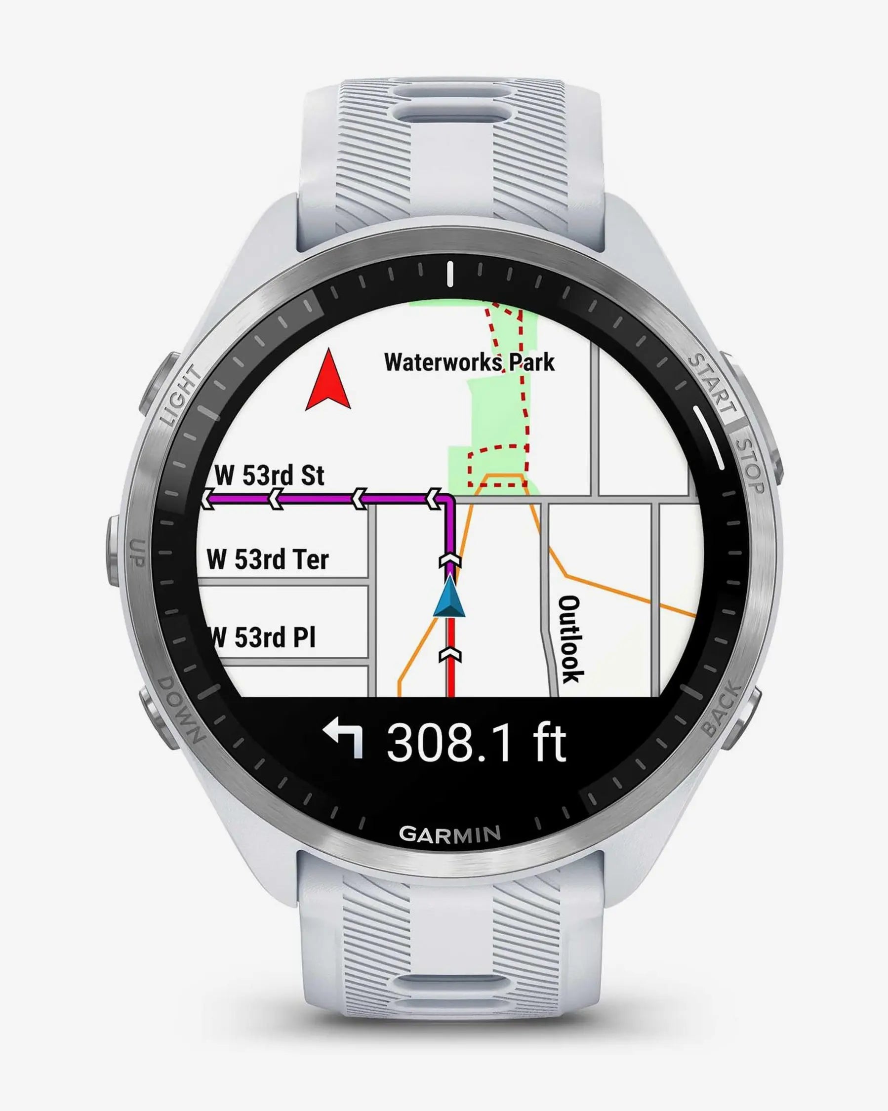 Garmin Forerunner 965 blanco correa blanco gris