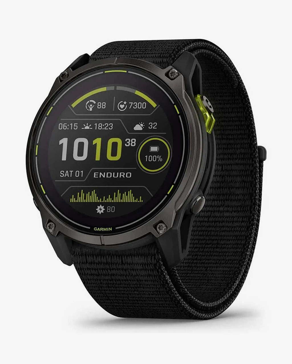 Garmin Enduro 3 Zafiro Solar 51 mm Titanio gris carbón correa negro