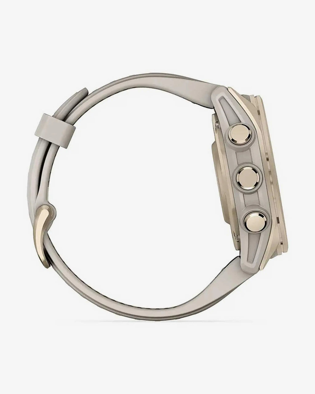 Garmin Fenix 8 AMOLED Zafiro 43 mm dorado correa beige