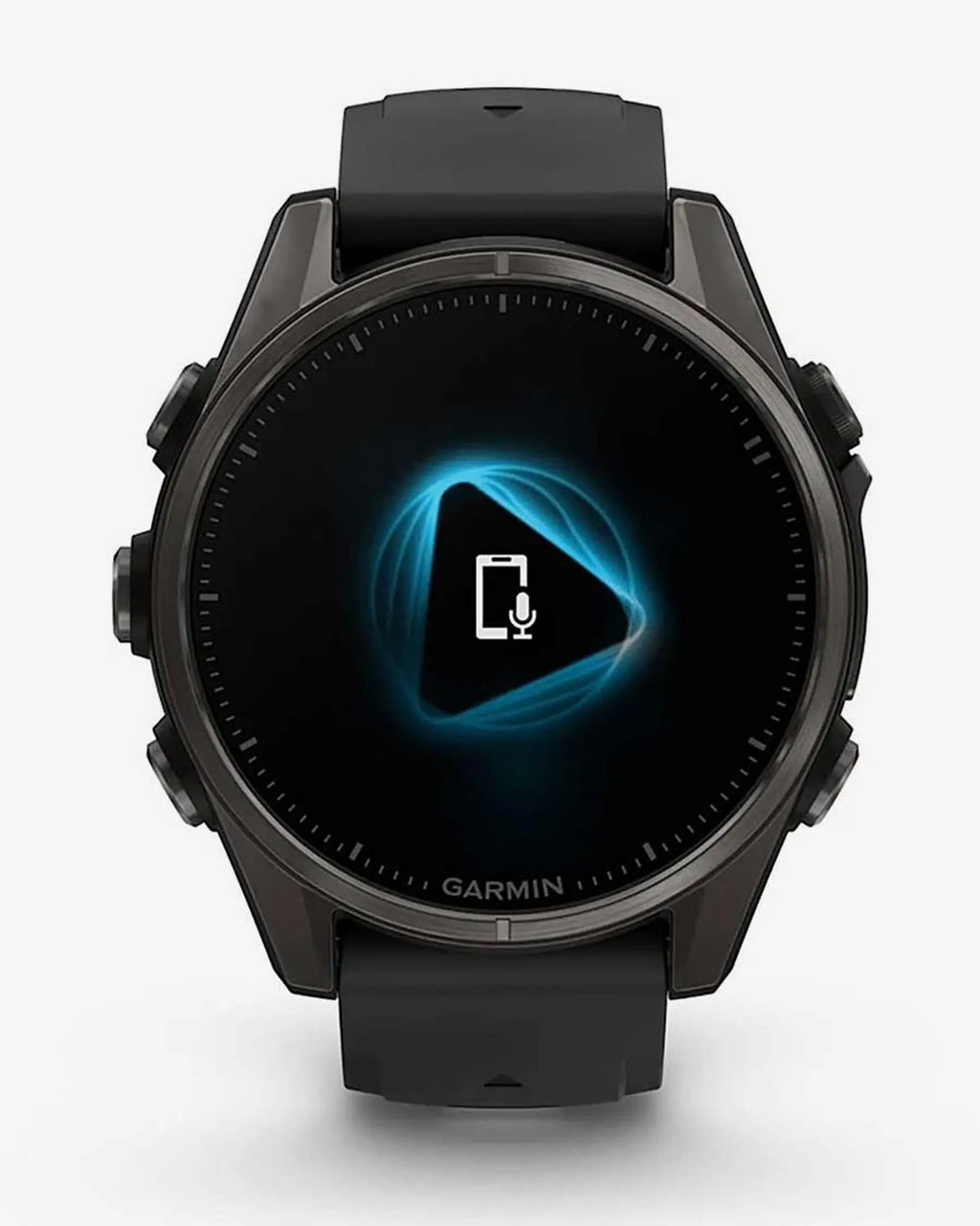 Garmin Fenix 8 AMOLED Zafiro 43 mm Titanio gris carbón correa negro