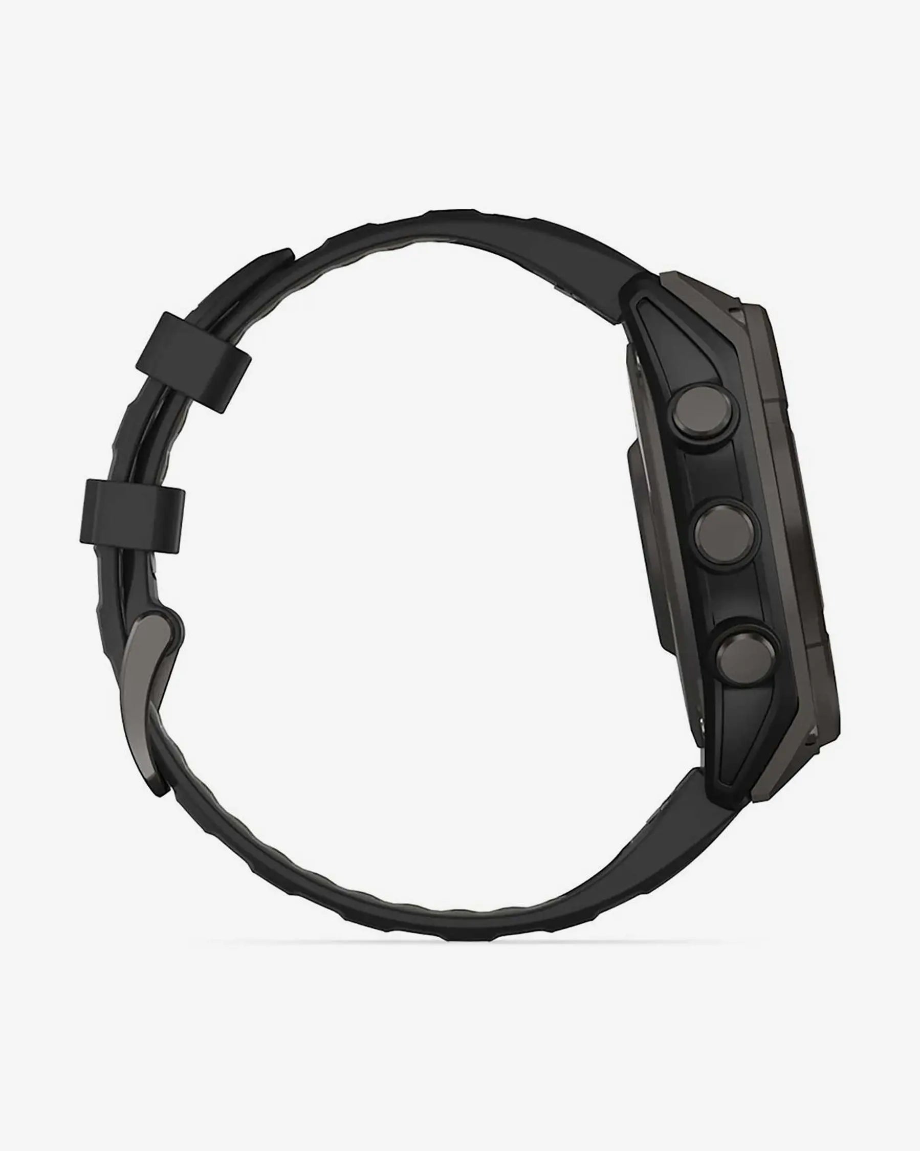 Garmin Fenix 8 Zafiro Solar 47 mm Titanio gris carbón correa negro