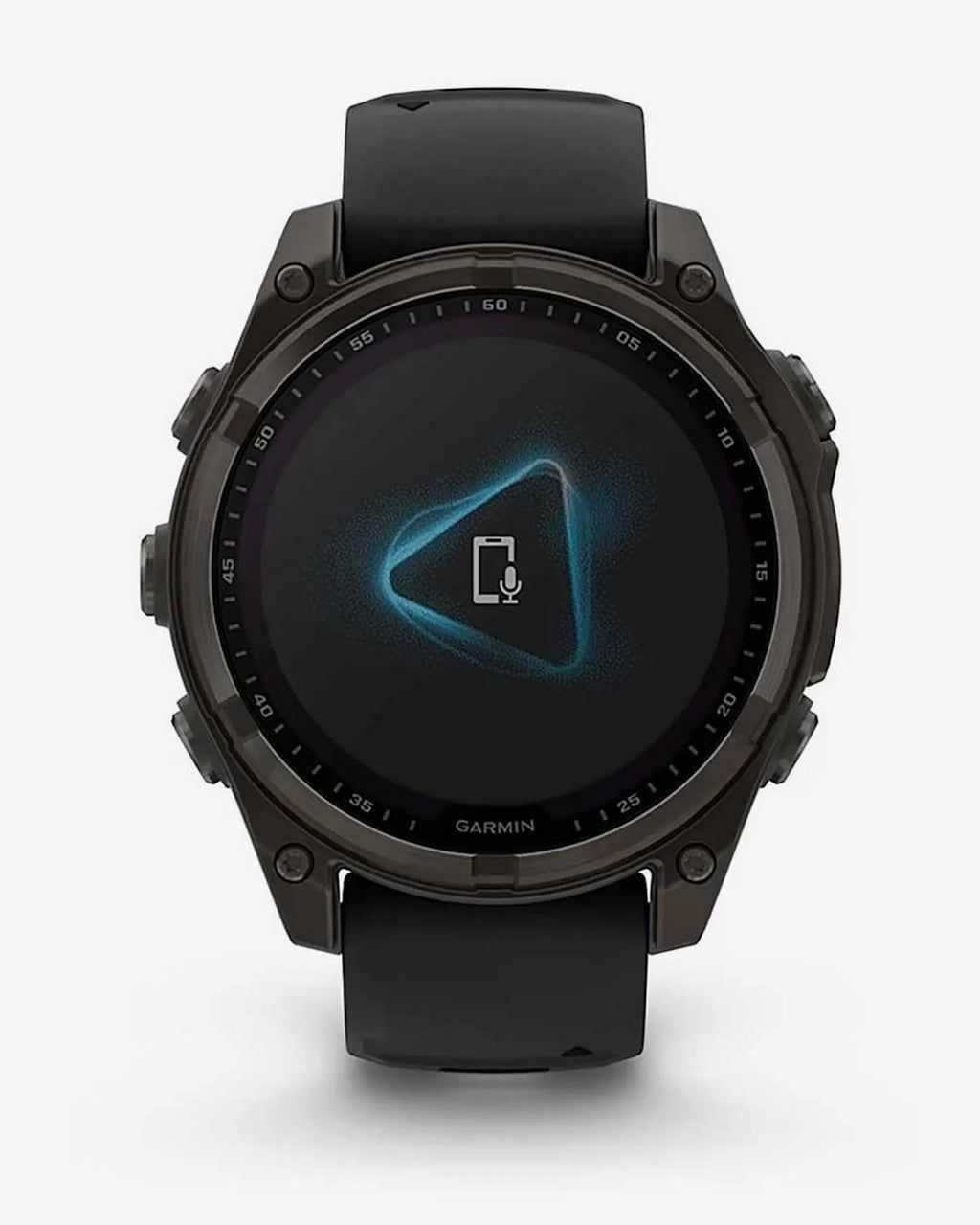 Garmin Fenix 8 Zafiro Solar 47 mm Titanio gris carbón correa negro