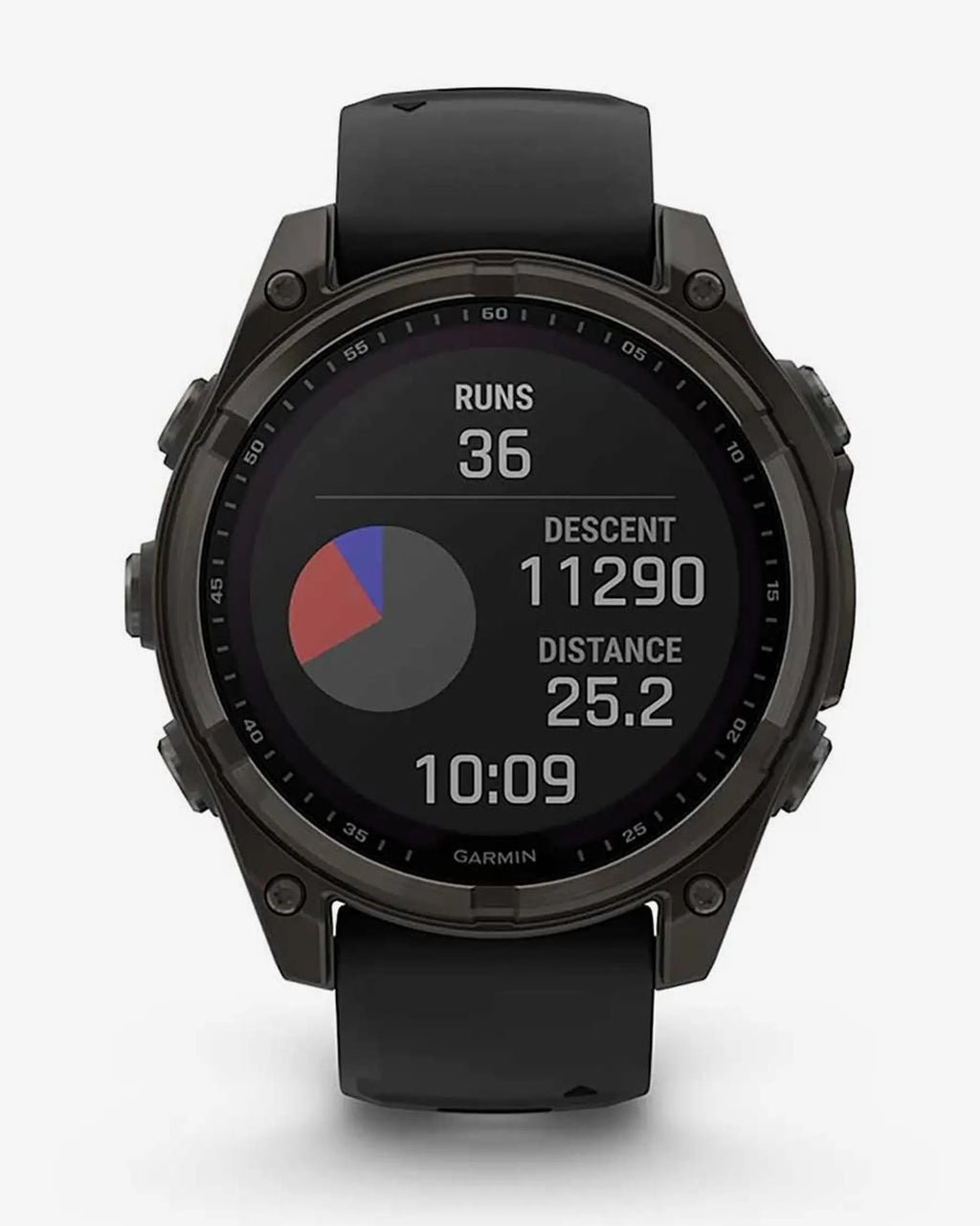 Garmin Fenix 8 Zafiro Solar 47 mm Titanio gris carbón correa negro