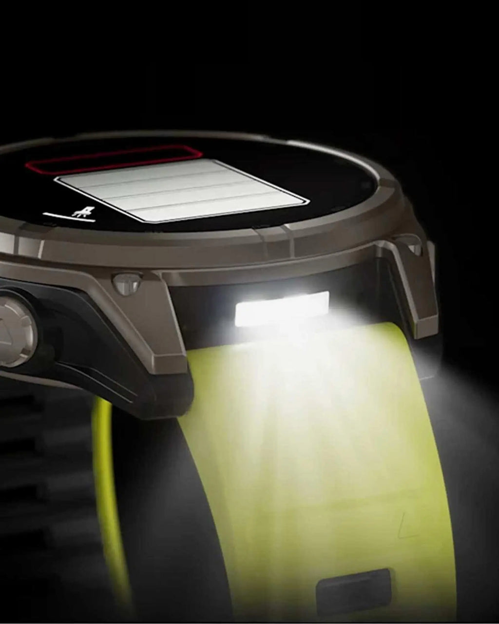 Garmin Fenix 8 Zafiro Solar 47 mm Titanio gris correa amarillo
