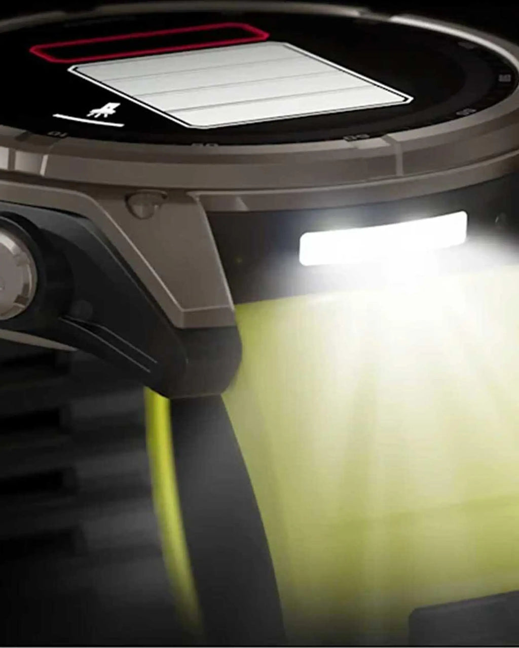 Garmin Fenix 8 Zafiro Solar 51 mm Titanio gris correa amarillo