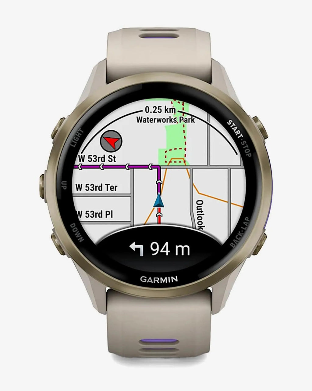 Garmin Forerunner 970  gris correa gris lila