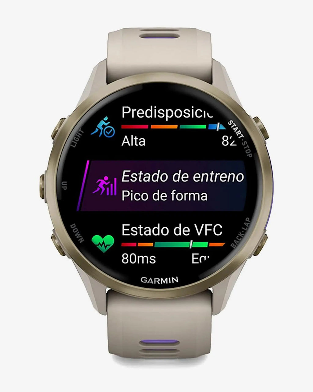 Garmin Forerunner 970  gris correa gris lila