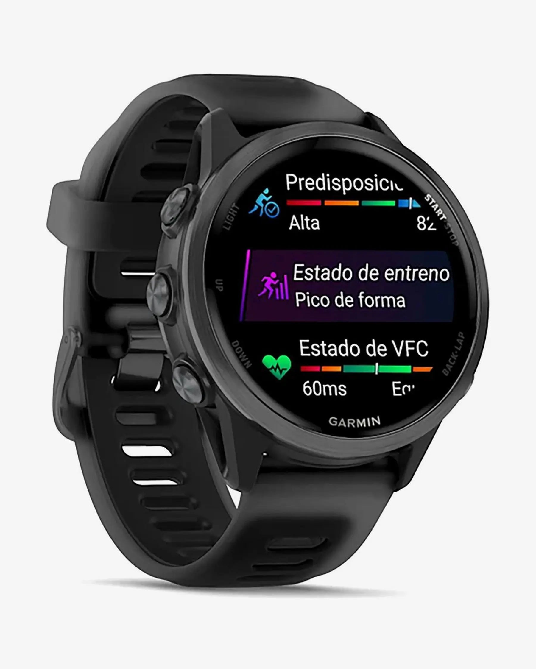 Garmin Forerunner 570 - 42 mm gris oscuro correa negro