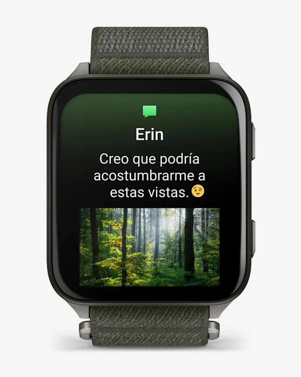 Garmin Venu X1 verde correa verde