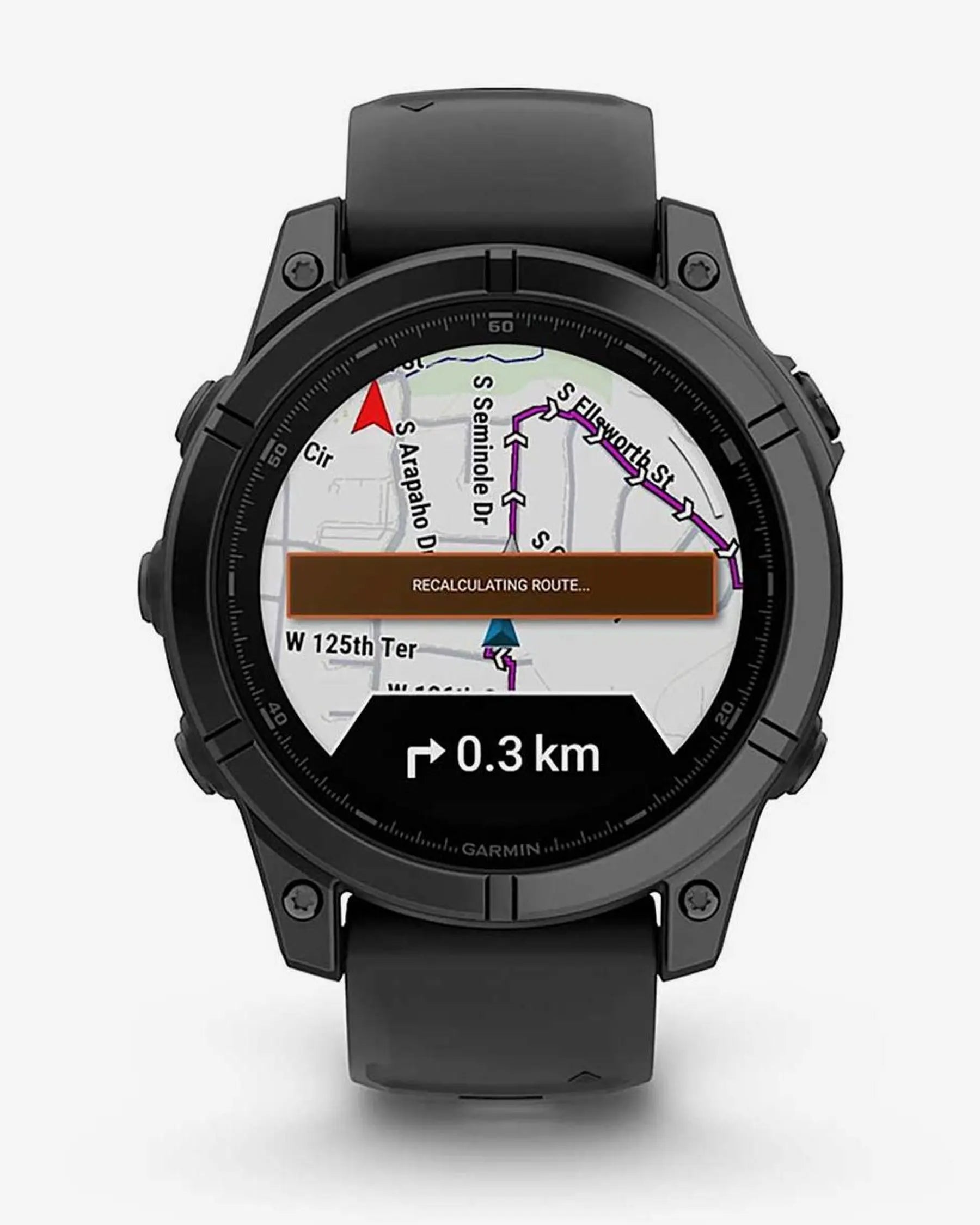 Garmin Fenix E Stainless Steel 47 mm gris pizarra correa negro