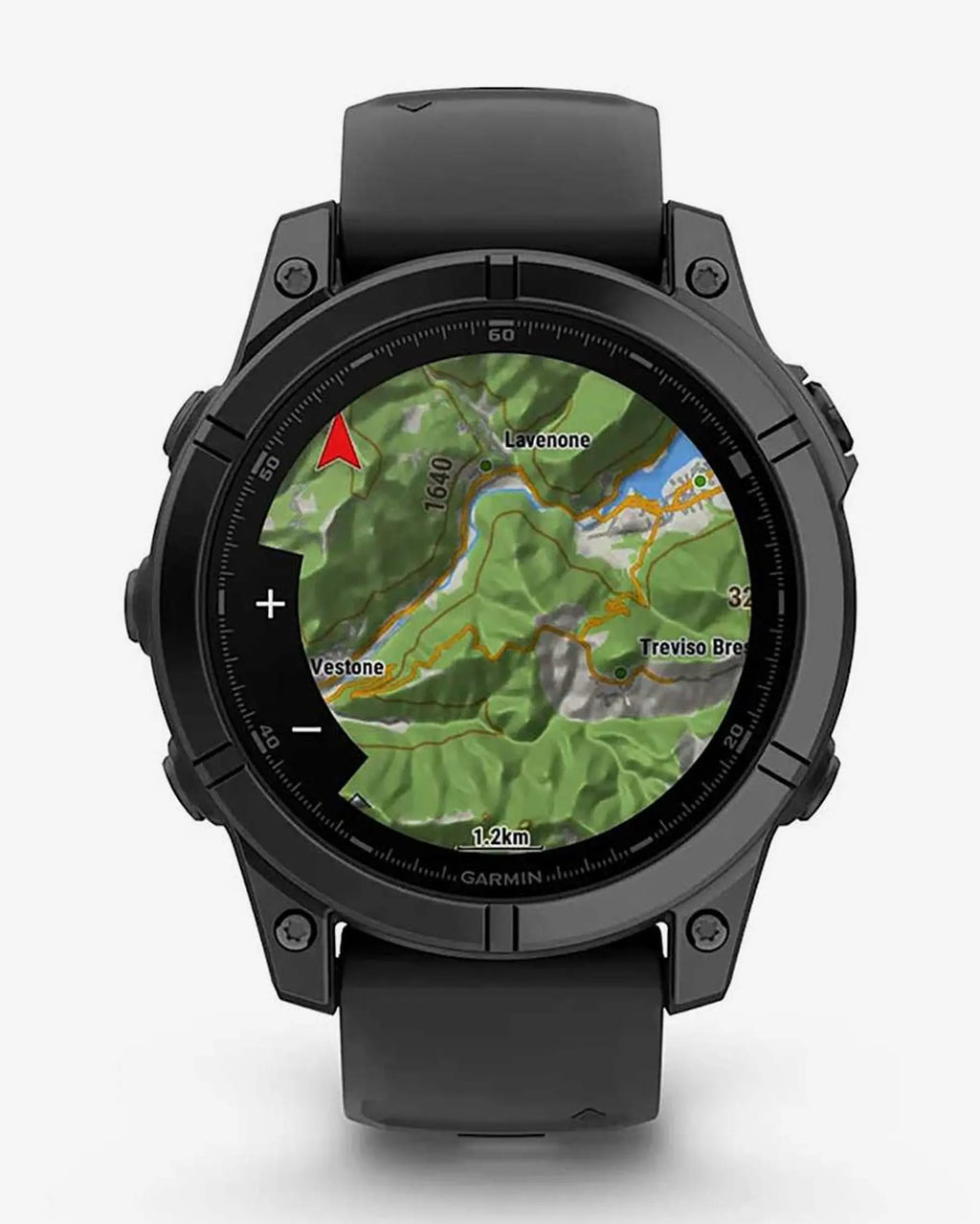 Garmin Fenix E Stainless Steel 47 mm gris pizarra correa negro