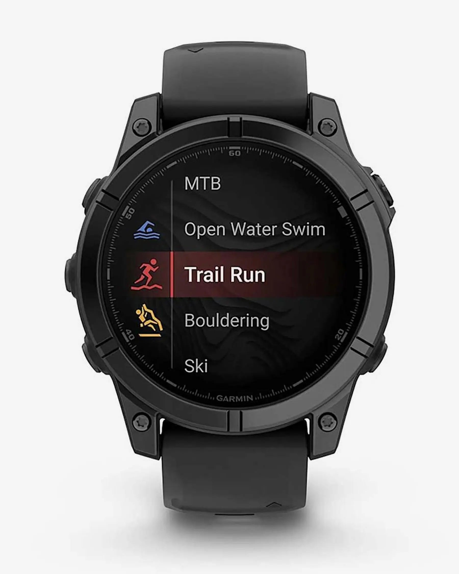 Garmin Fenix E Stainless Steel 47 mm gris pizarra correa negro