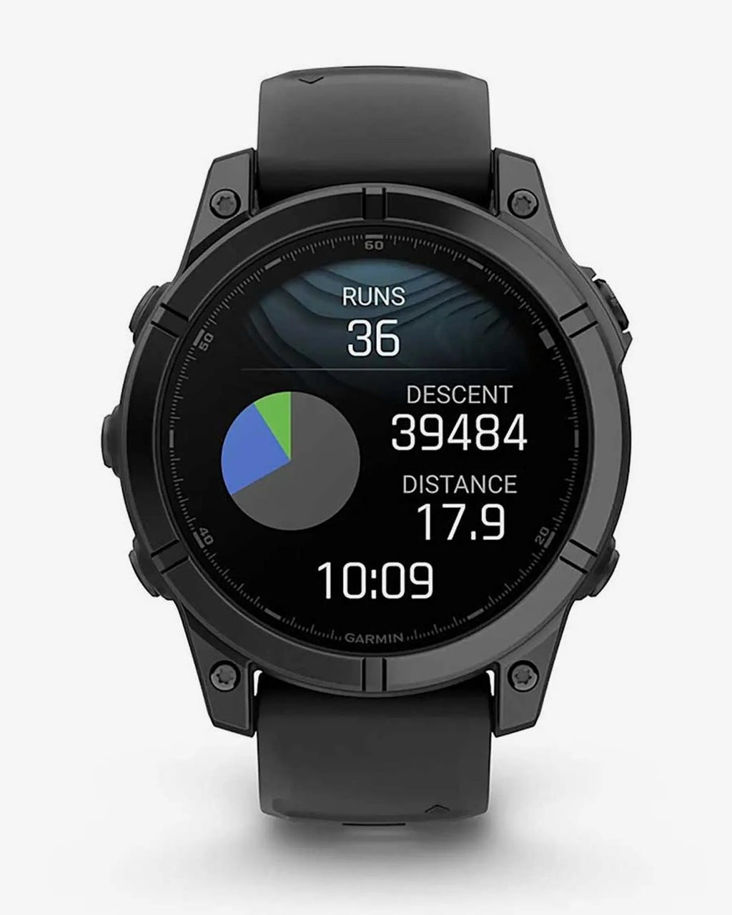 Garmin Fenix E Stainless Steel 47 mm gris pizarra correa negro