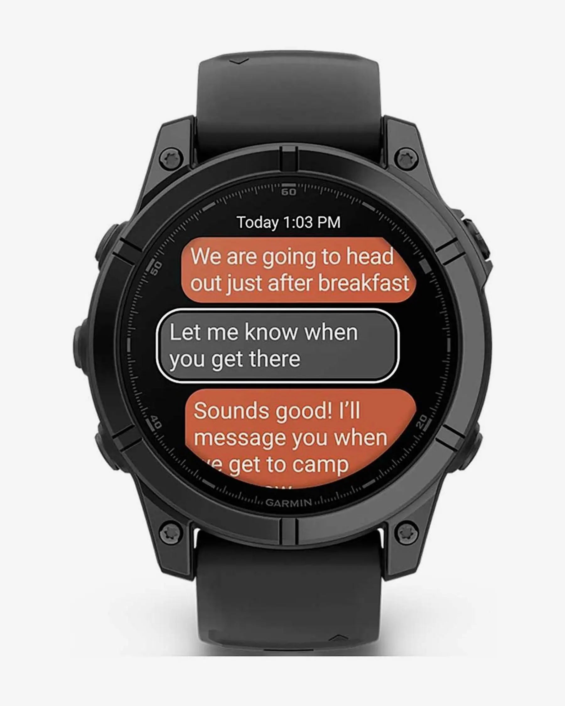 Garmin Fenix E Stainless Steel 47 mm gris pizarra correa negro