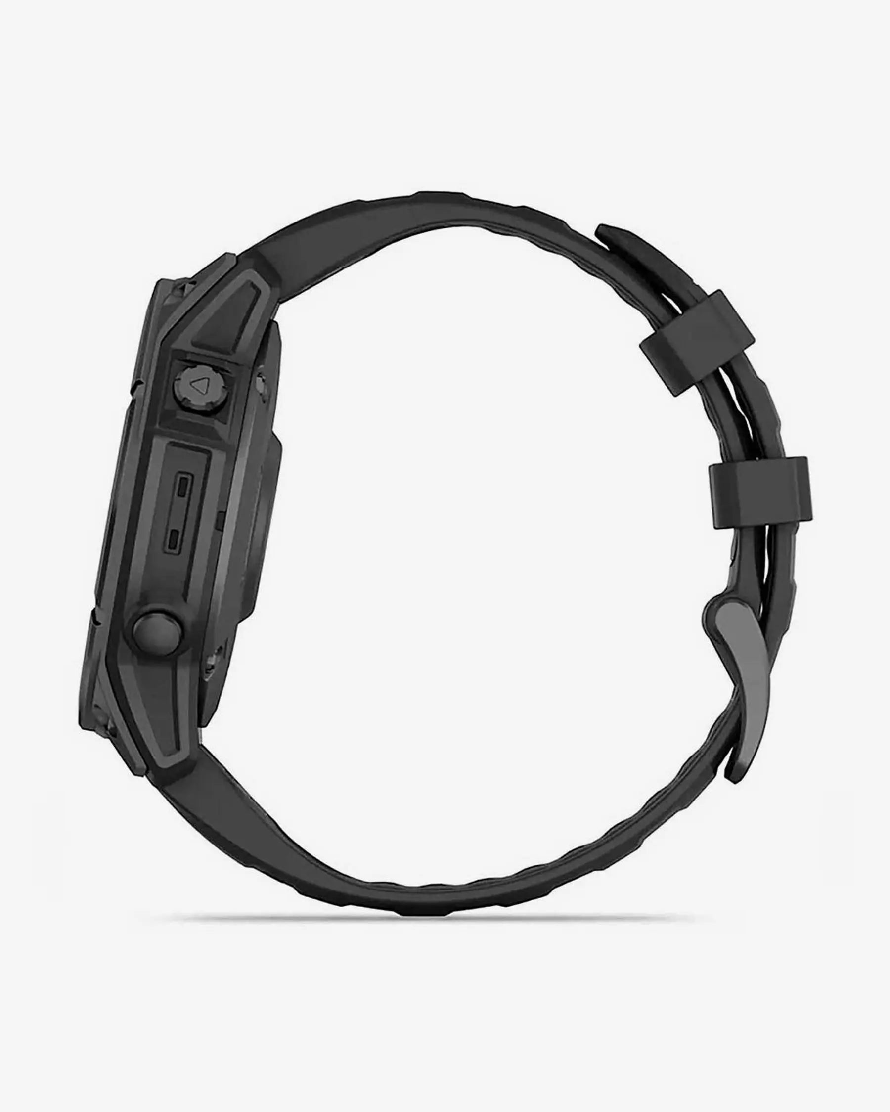 Garmin Fenix E Stainless Steel 47 mm gris pizarra correa negro